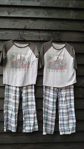 Boys HARRY POTTER Pyjamas X2 Piece 10 -11 YEARS Extra Small x2 avail TWINS VGC - Picture 1 of 20