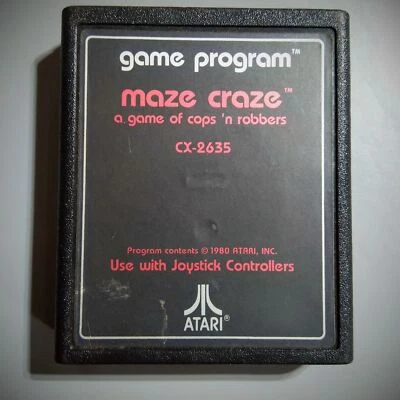 Maze Craze [Text Label] (Atari 2600, Atari, 1980) - Image 1 of 4