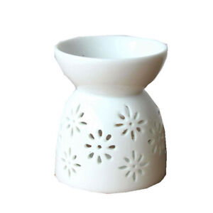 Ceramic Crafts Aroma Burner Handmade Hollow Flower Pattern Essential Oil Burner