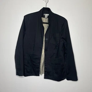 Carole Little 12 Blazer Jacket Vintage Black Long Sleeve Button Front Jacket - Picture 1 of 12