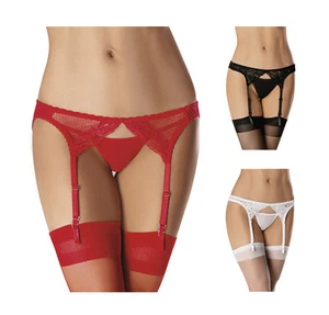 Sexy Lace & Mesh Adjustable Garterbelt with Adjustable Back Clip. 3 diff Colors - Picture 1 of 4
