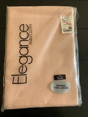 Bardwil Fine Linens Elegance VTG Peach Oblong Tablecloth 54" x 72" NWT Made USA - Image 1 of 4