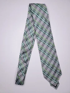 Corbata formal Croft & Barrow para hombre 59"Lx3,25"W gris/verde - Imagen 1 de 4