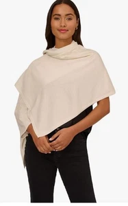 Adrianna Papell S'hug Wickel Cardigan Schal elfenbein vielseitig M/L Halstuch Schal - Bild 1 von 4
