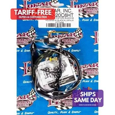 Lokar XKD-20C6HT, Kit Black Kickdown Kit Fits Ford C6 Performance Racing Parts - Image 1 of 4