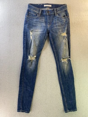 Pantalones de mezclilla para mujer Eunina talla 3 lavado medio tiro bajo Maxwell ajustados regulares. Foto 1 de 4