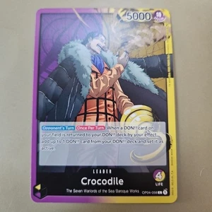 One Piece Crocodile (058) (OP04-058/202) OP04 Kingdoms of Intrigue NM TCG CCG - Picture 1 of 7