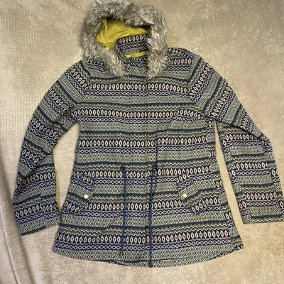 Mossimo Supply Co Chaqueta Abrigo Mezcla Lana Piel Sintética Capucha Mujer’s Talla XL Azteca Foto 1 de 4