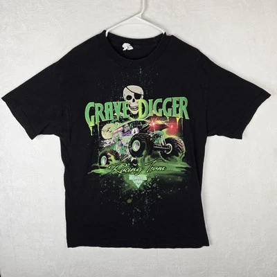 Grave Digger Monster Jam Mens Vintage Black T-Shirt Size L Alstyle Tag - Image 1 of 4