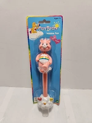 Vintage Care Bears Wobble Pen Rainbow Bear Pink Stocking Stuffer Read Descript - Image 1 of 2