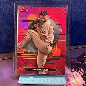 2025 Finest Magenta Refractors #119 Justin Verlander 091/300 San Francisco Giant - Picture 1 of 2