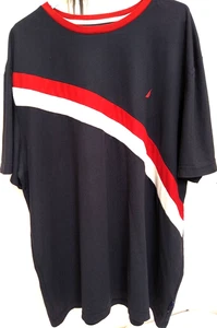 NAUTICA NAVTECH 100% POLIESTERE TAGLIA 3XL CAMICIA MANICA CORTA - Foto 1 di 9