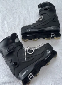 Patines Anarchy Revolution blanco y negro talla EU 42 -US 8,5-9 - Imagen 1 de 7