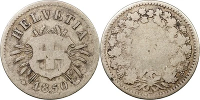 Switzerland Coin 5 rappen. 1850 (S.1211 / KM#5 G/F) - Image 1 of 3