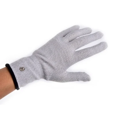 Reusable Electronic Pulse Gloves Hand Vibrating Massager Conductive Garment Work - Image 1 of 4