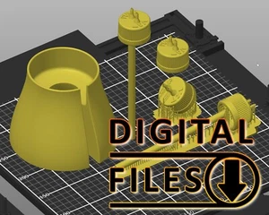 Anycubic Auto-Feed Cap and Upside Down Drip Photon M3 Plus Max 3D PRINTING FILES - Picture 1 of 11