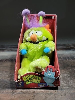 Gemmy Monster Maniacs Madge Animated Plush Green Singing 32531 Rare New - Image 1 of 4