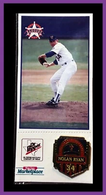 1999 Nolan Ryan Hall of Fame #34 Dr Pepper Winn-Dixie Pins HOF - Image 1 of 3