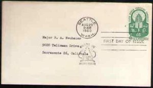 US. 1156. 4c. World Forestry Congress Issue. FDC. 1960 - Picture 1 of 1