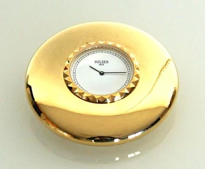 Pendulette de Bureau / à Poser Quartz - Stone - Laiton Doré - Jaccard - Picture 1 of 5