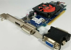 Dell AMD HD 7470 1GB DVI DisplayPort & VGA Adapter Windows 10 Video Card - Picture 1 of 9