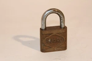 Vintage Brass Guard Padlock Hard to Find Design No Keys Closed Heavy Locks - Picture 1 of 3