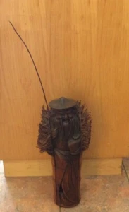 Vintage Hand Carved Bamboo Root Chinese Old Man Fisherman 45cm Tall (A) - Picture 1 of 12