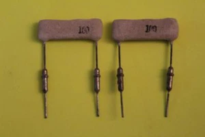 Fused Sand Resistor 100 Ohms (2-pack) 7 Watts, Vintage Parts New,Old Stock - Picture 1 of 2