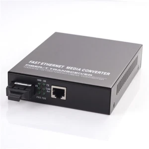 Fast Ethernet Media Converter Box 1000Mbps RJ45 to 1000M Single-Mode Dual SC - Picture 1 of 4