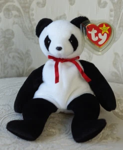 Authentic Ty Beanie Baby "Fortune" Mint Panda Bear Retired 12/6/1997 with Errors - Picture 1 of 9