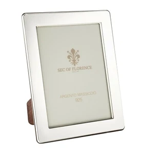 6”x8”in Hallmarked Solid 925 Sterling Silver Photo Frame 7346/15x20 wood back UK - Picture 1 of 9