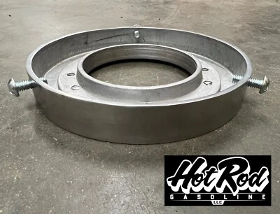 Soporte globo bomba gas aluminio pulido 6" Foto 1 de 4