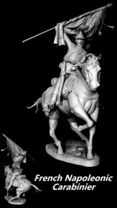 CGS Carabiniere Francese + Catturato Colore Prussiano 120mm Kit Non Verniciato CARL REID - Foto 1 di 7