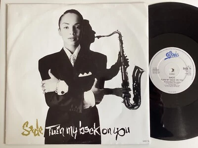 SADE  turn my back on you 12” 45 SINGLE VINYL A1 B1 pic sleeve, 1988 RARE EX (n - Image 1 of 4