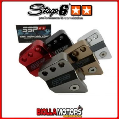 ESA - S6-SSP373HL/BL RIALZO AMMORTIZZATORE STAGE 6 blu anodizzato 40mm- Peugeot - Immagine 1 di 4