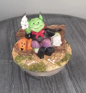 Halloween Candle Topper Vampire Goblin Pumpkin Ghost Skull Fall 3 ½+ inches Wide - Picture 1 of 12