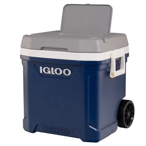 Igloo 62-Quart Maxcold Latitude Roller Cooler Ice Chest 98 Can Capacity NEW - Picture 1 of 12