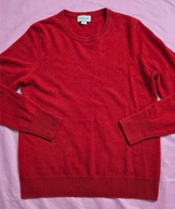 Suéter Pullover Cashmeren Calidad Premium Para Mujer 100% Cachemira Rojo Talla L - Imagen 1 de 13
