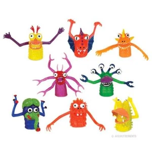 FINGER MONSTERS Finger Puppets by Archie McPhee - 4 Pieces Random Selection - Picture 1 of 2