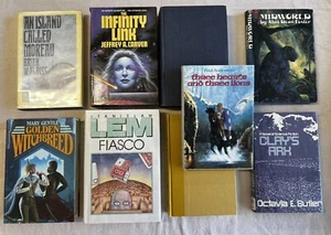 Book Lot: 9 Misc. Sci-fi Hardcover Books - Picture 1 of 8