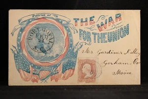 Civil War: SC, Port Royal 1860s Union Occupied George Washington Patriotic Cover - Picture 1 of 2