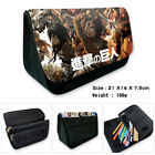 Anime Attack on Titan Zip Pencil Case Nylon Student Penbag Print Stationery Bag