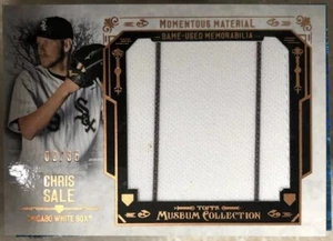 Chris Sale 2015 Topps Museum Collection Jumbo Game Used Jersey Card Copper /35 - Bild 1 von 1