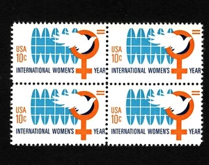 OPC 1975 US 10c International Womens Anno Blocco di 4 Sc#1571 MNH 49549 - Foto 1 di 1