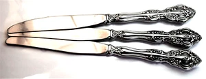 DREIER SET Oneida Edelstahl Dinner Messer Michelangelo Muster 9 Zoll lang - Bild 1 von 2