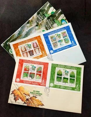 [SJ] Malaysia XXI IUFRO Congress 2000 Butterfly Tree Snake FDC *imperf *toning - Image 1 of 4