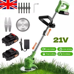 Decespugliatore a batteria 21V tagliaerba tagliaerba taglia alberi giardino elettrico 2 batterie - Foto 1 di 16