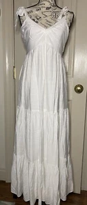 Express Maxi Dress Women's White Sleeveless Cottagecore Flowy Lined Small NWT - Picture 1 of 8