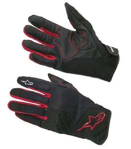 Alpinestars Crossland Motorcycle Gloves Black/Red - Picture 1 of 1