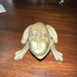 Vintage Brass Frog Ashtray With Hinged Iid - Picture 1 of 5